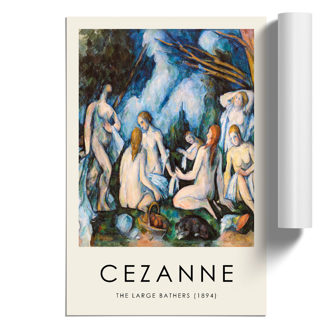 Bathers Vol.7 Print By Paul Cezanne