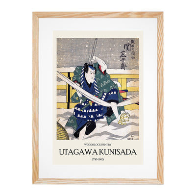 Battle In The Snow Print By Utagawa Kunisada