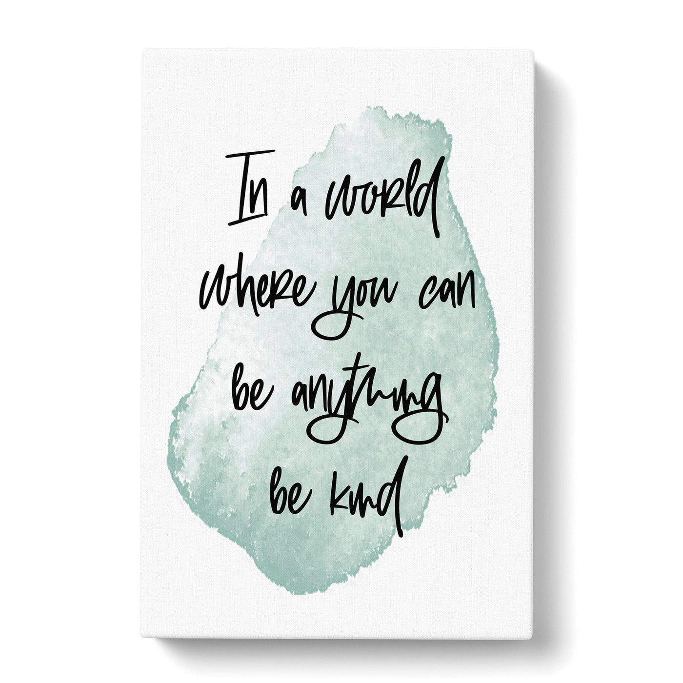 Be Kind Typography Canvas Print Main Image