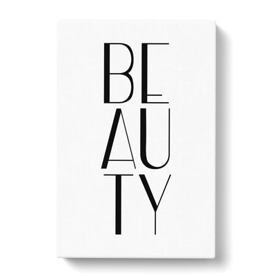 Beauty Typography Canvas Print Main Image