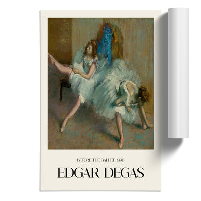 Before The Ballet Print By Edgar Degas