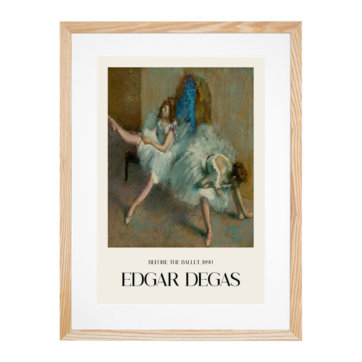 Before The Ballet Print By Edgar Degas