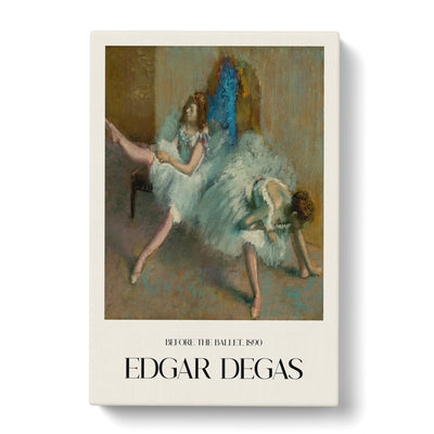 Before The Ballet Print By Edgar Degas Canvas Print Main Image