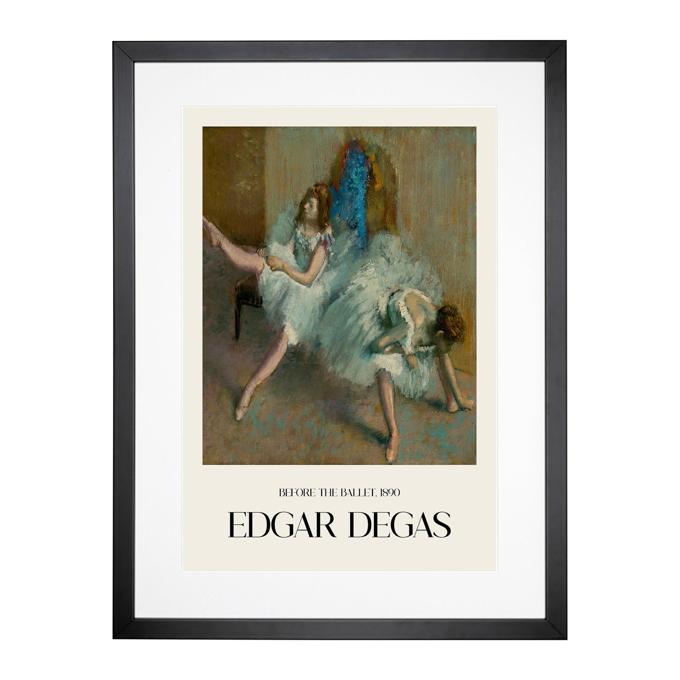 Before The Ballet Print By Edgar Degas Framed Print Main Image