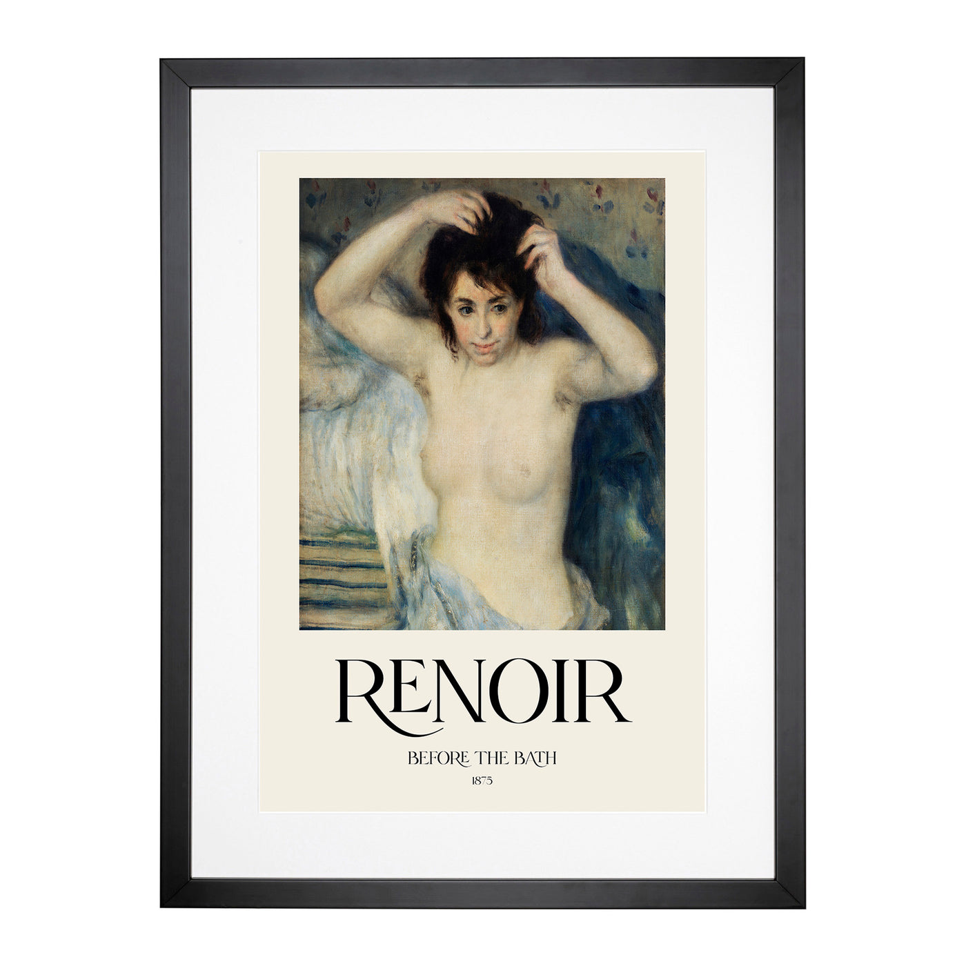 Before The Bath Print By Pierre-Auguste Renoir Framed Print Main Image