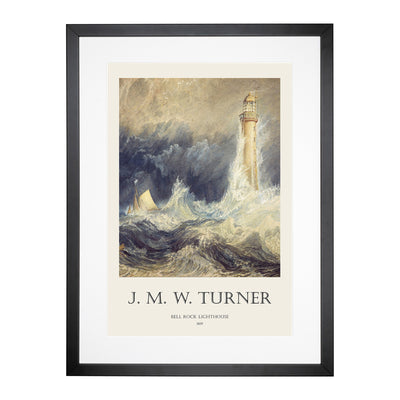 Bell Rock Lighthouse Print By Joseph-Mallord William Turner Framed Print Main Image