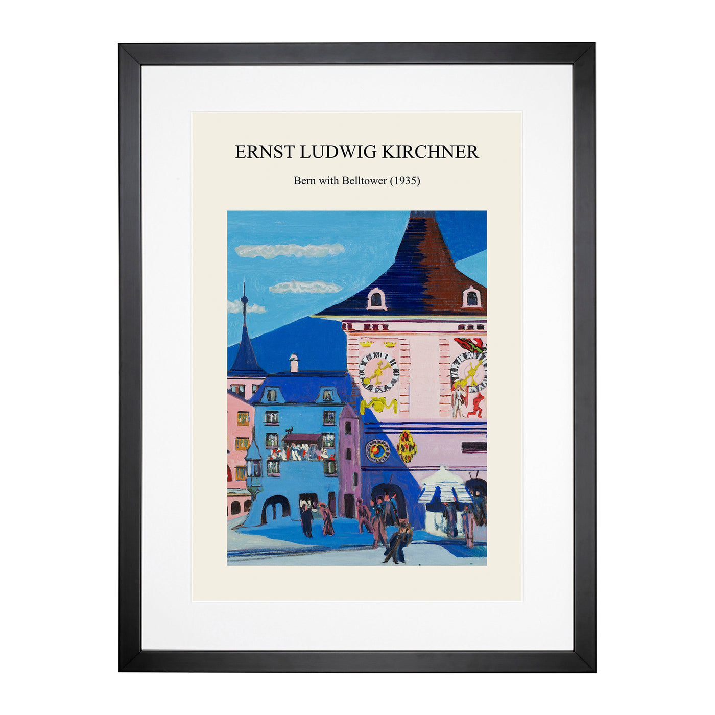 Bern With Belltower Print By Ernst Ludwig Kirchner Framed Print Main Image