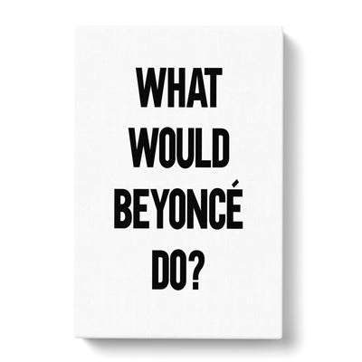 Beyonce Typography Canvas Print Main Image
