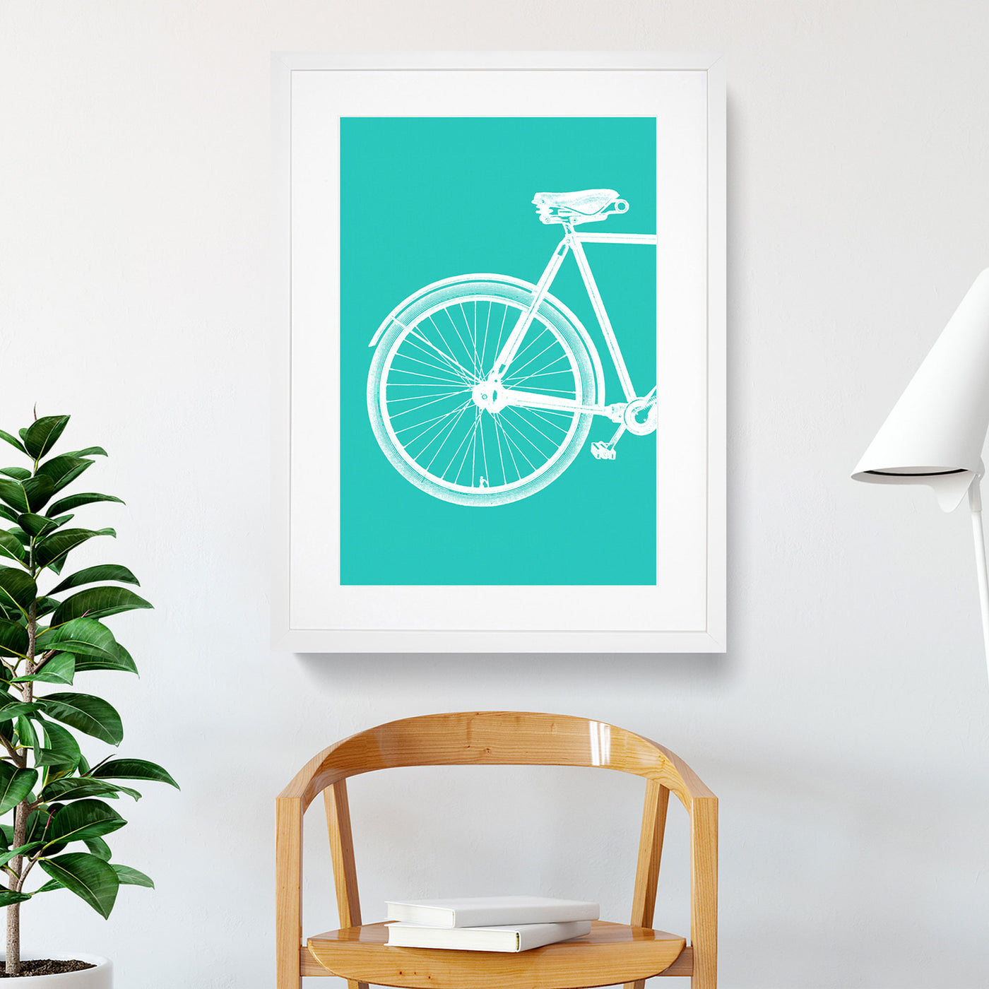 Bicycle Abstract No.1 Teal