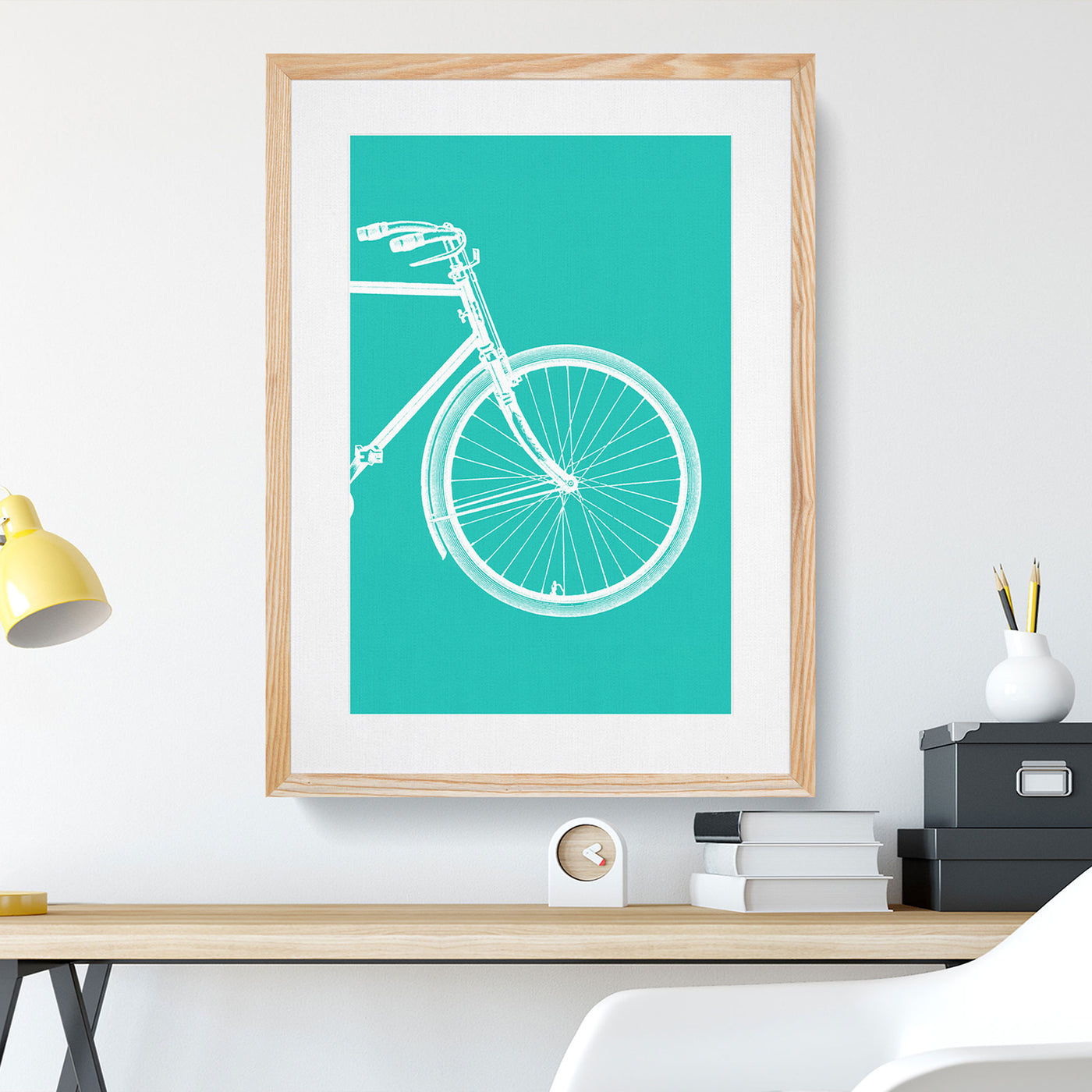 Bicycle Abstract No.2 Teal