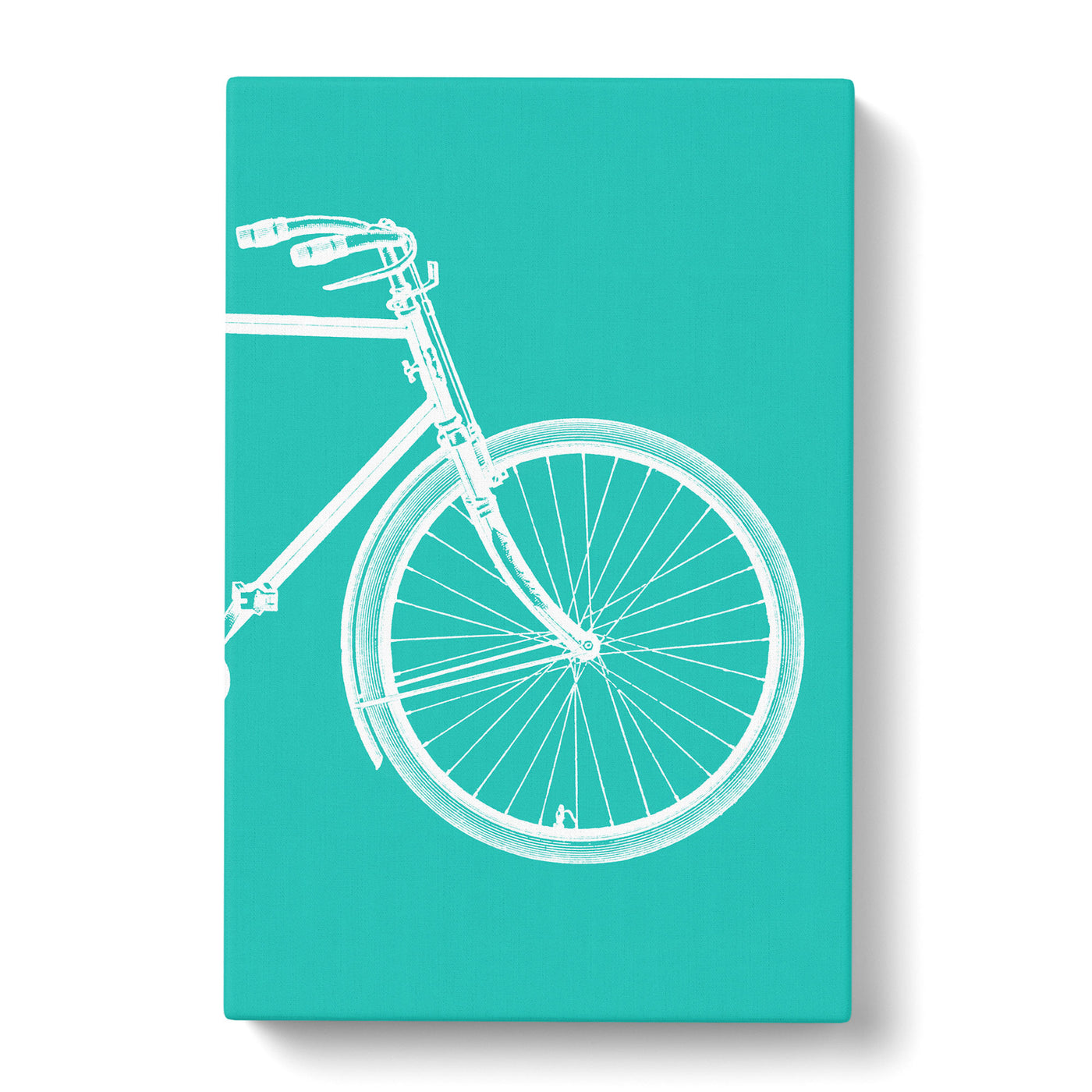 Bicycle Abstract No.2 Teal Canvas Print Main Image