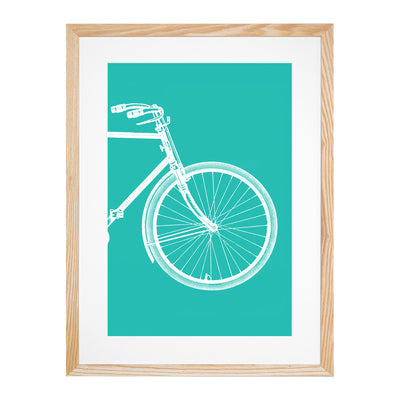 Bicycle Abstract No.2 Teal