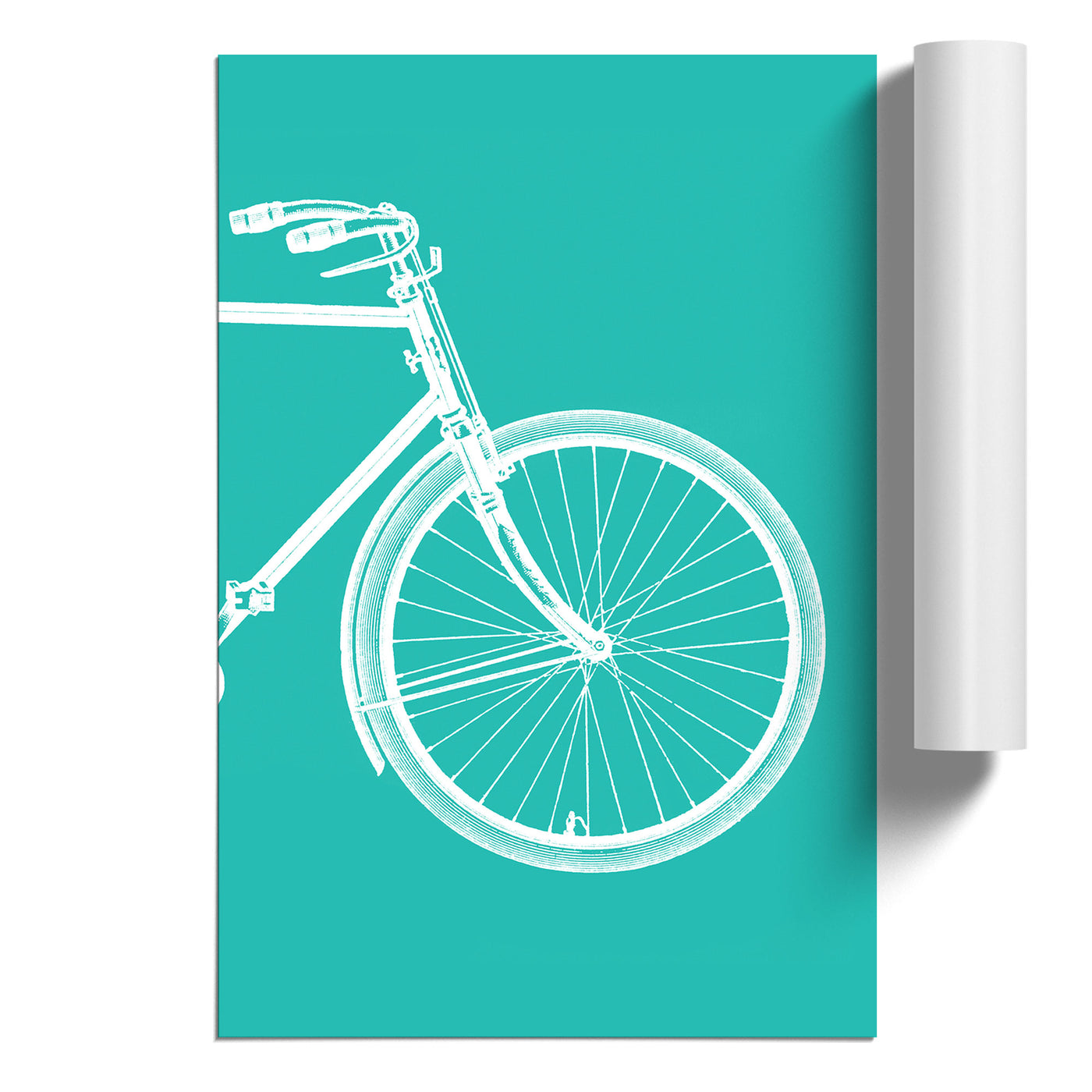 Bicycle Abstract No.2 Teal