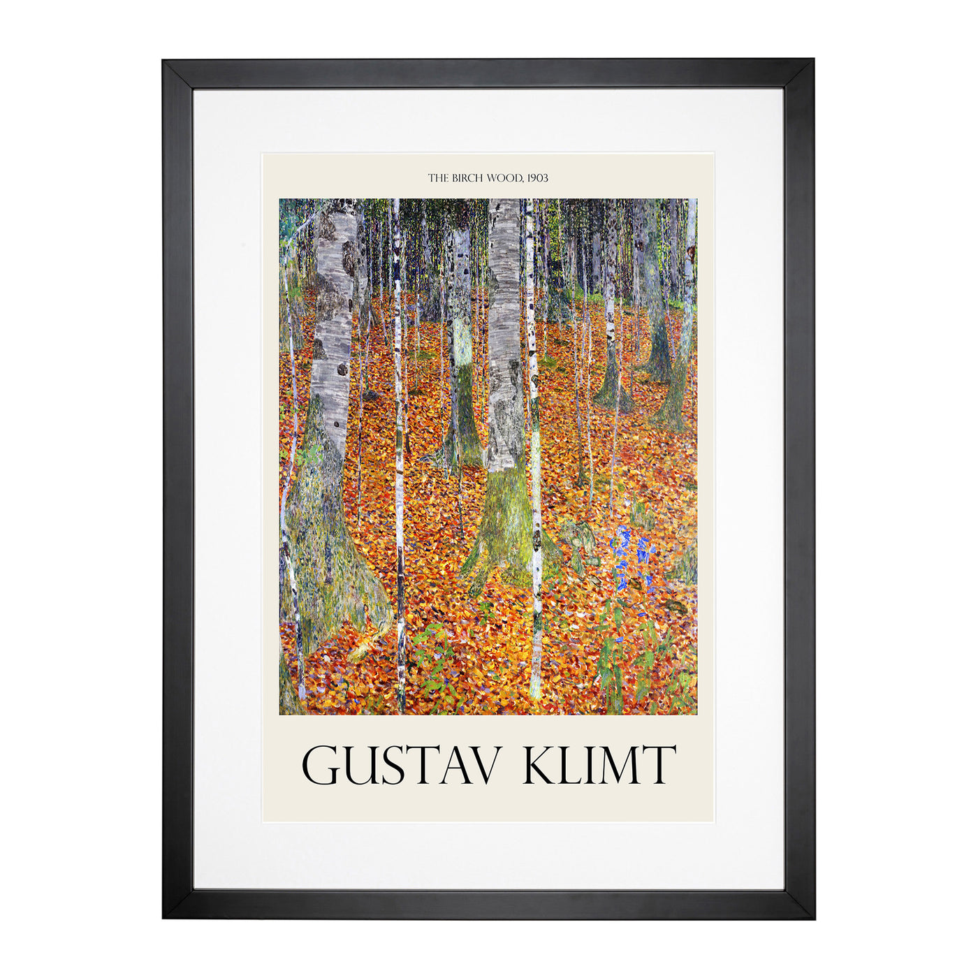 Birch Forest Print By Gustav Klimt Framed Print Main Image