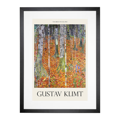 Birch Forest Print By Gustav Klimt Framed Print Main Image