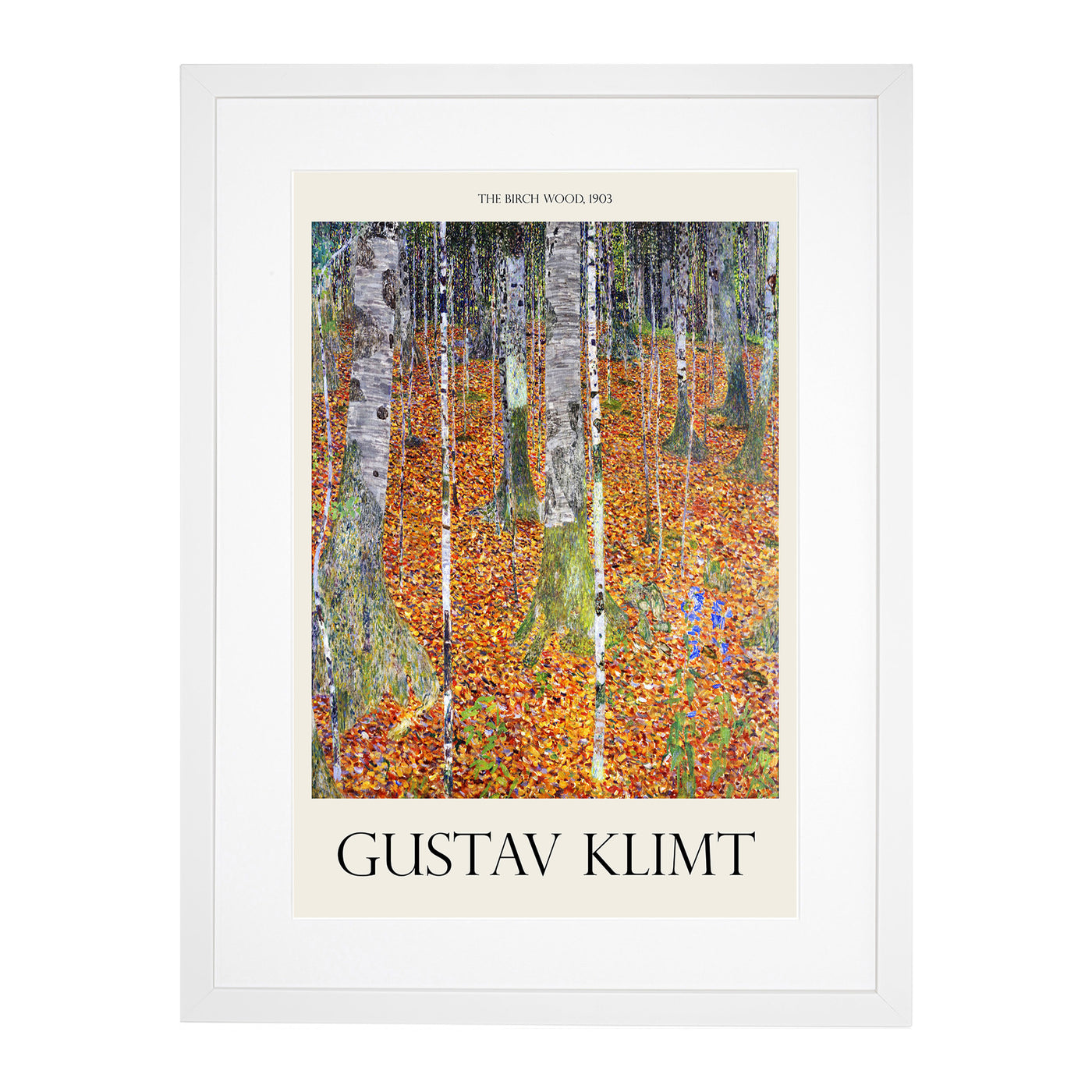 Birch Forest Print By Gustav Klimt