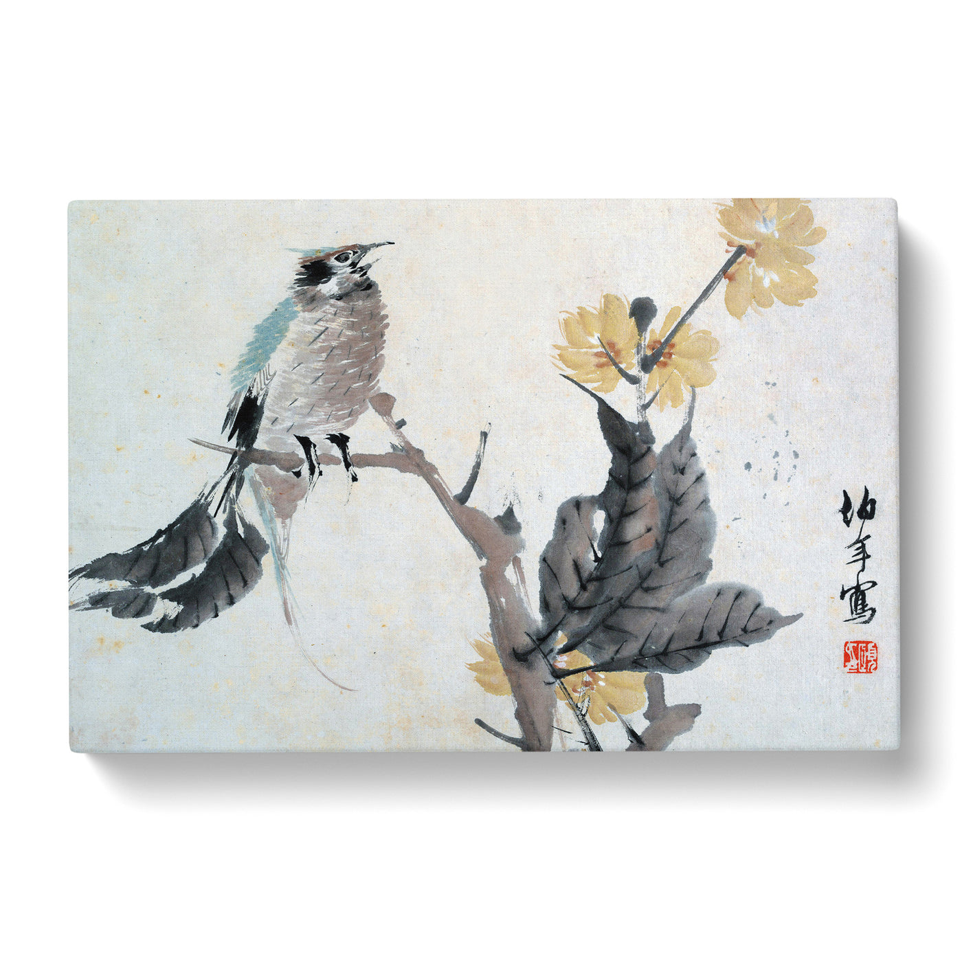 Bird Upon A Branch By Ren Yi Canvas Print Main Image