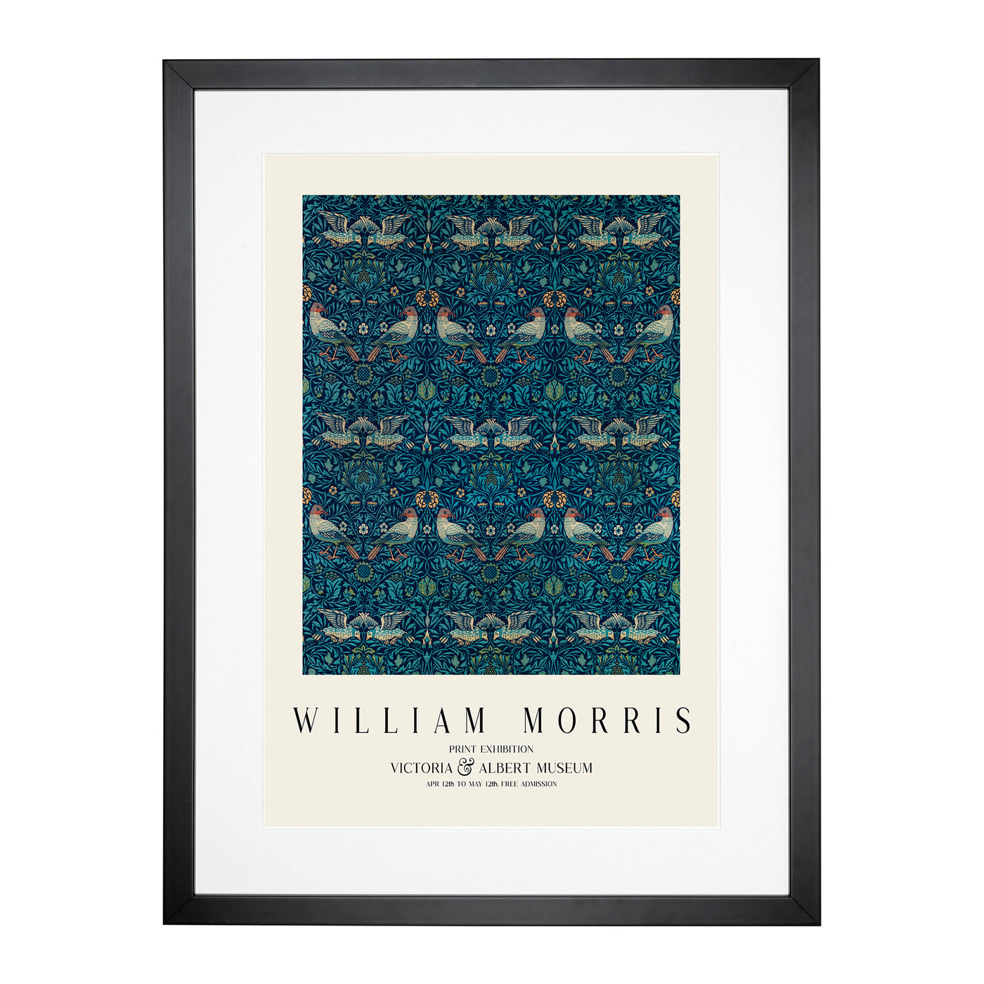 Birds Vol.2 Print By William Morris Framed Print Main Image