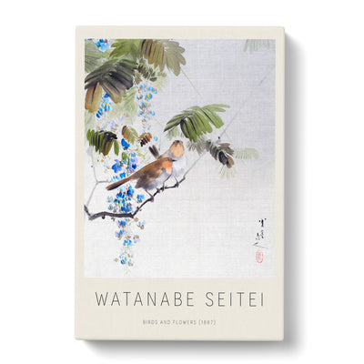 Birds & Flowers Print By Watanabe Seitei Canvas Print Main Image