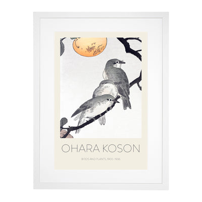 Birds & Plants Print By Ohara Koson