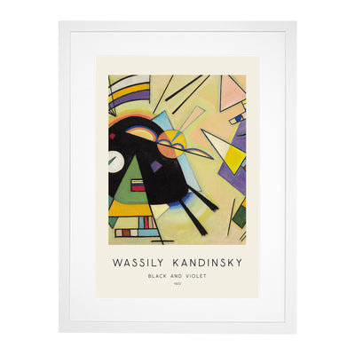 Black And Violet Print By Wassily Kandinsky