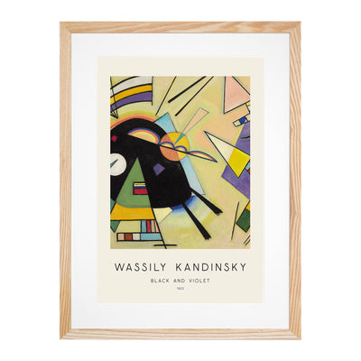 Black And Violet Print By Wassily Kandinsky