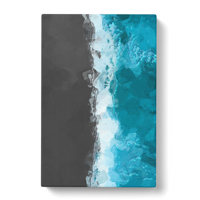 Black Sand Beach In Australia In Abstract Canvas Print Main Image