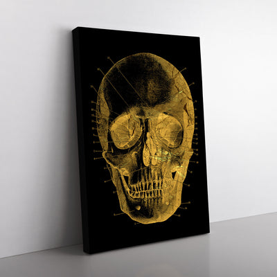 Black Twilight Skull In Gold