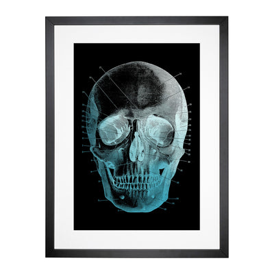 Black Twilight Skull Framed Print Main Image