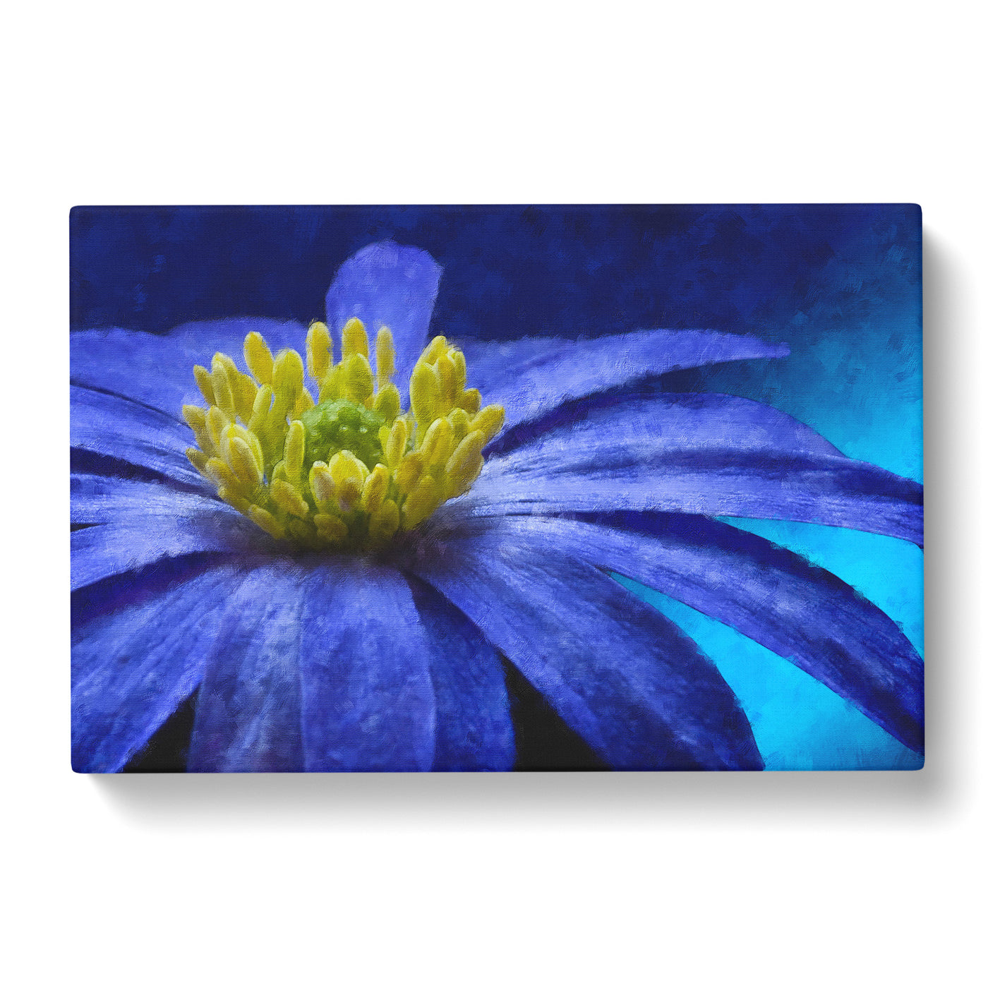 Blue Flower Painting Canvas Print Main Image