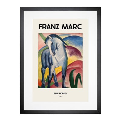 Blue Horse Vol.1 Print By Franz Marc Framed Print Main Image