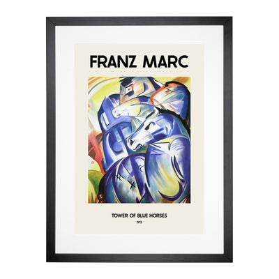 Blue Horses Print By Franz Marc Framed Print Main Image