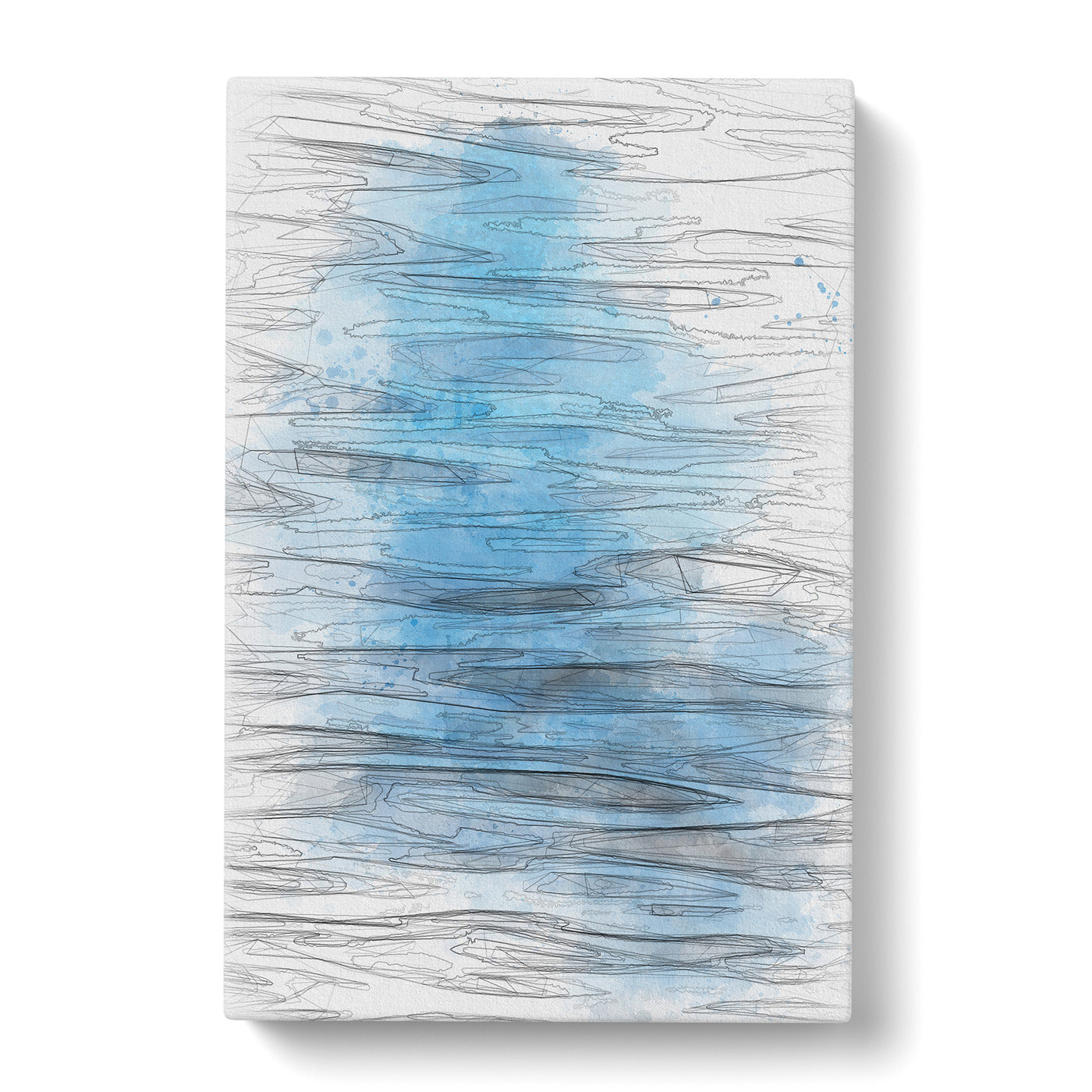 Blue Ripples In Abstract Canvas Print Main Image