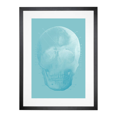Blue Twilight Skull Framed Print Main Image