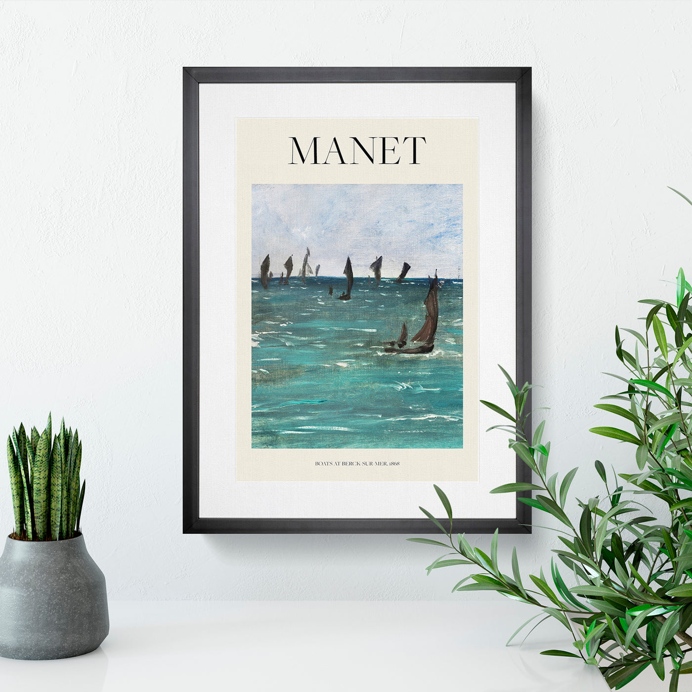 Boats At Berck Sur Mer Print By Edouard Manet