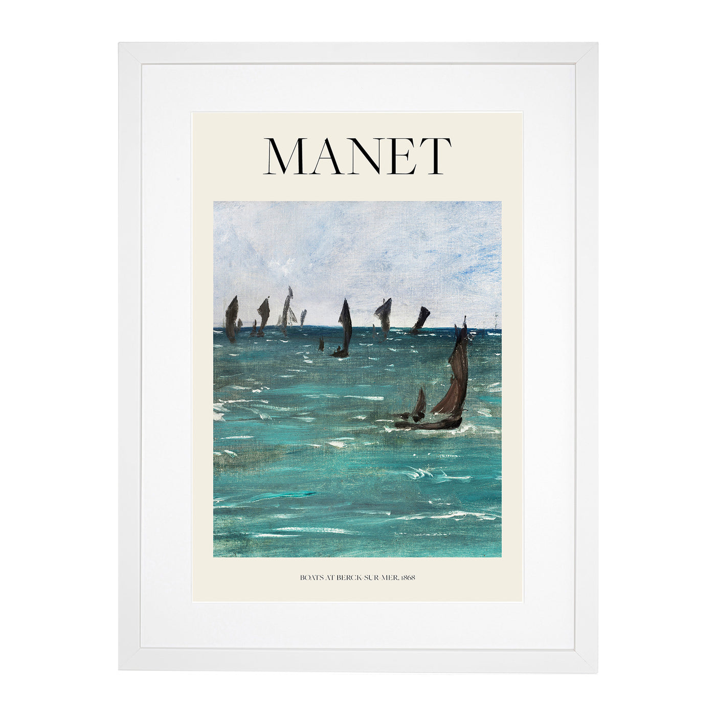 Boats At Berck Sur Mer Print By Edouard Manet