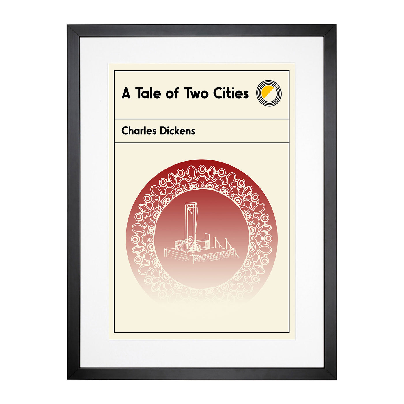Book Cover A Tale Of Two Cities Charles Dickens Framed Print Main Image