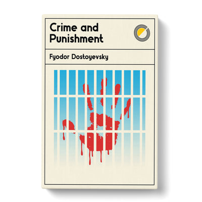 Book Cover Crime And Punishment Fyodor Dostoyevsky Canvas Print Main Image