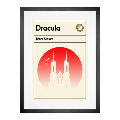 Book Cover Dracula Bram Stoker Framed Print Main Image
