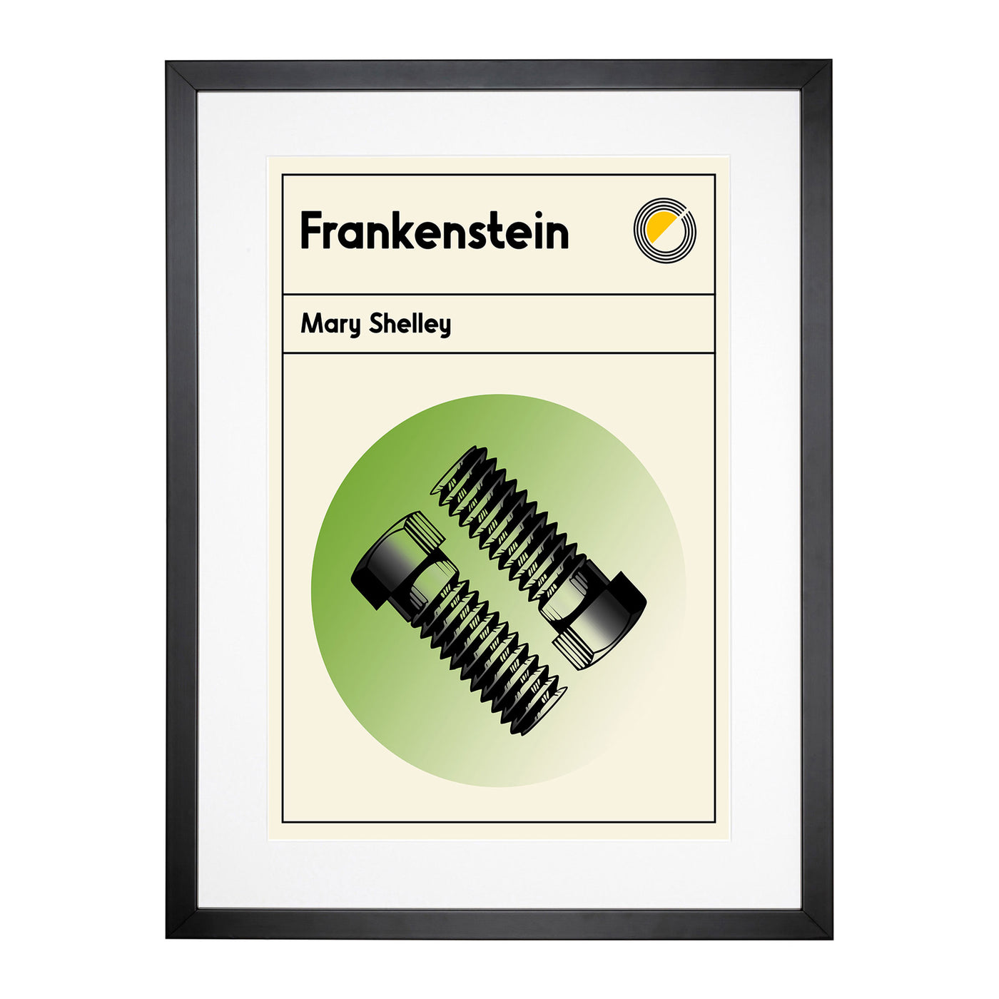 Book Cover Frankenstein Mary Shelley Framed Print Main Image