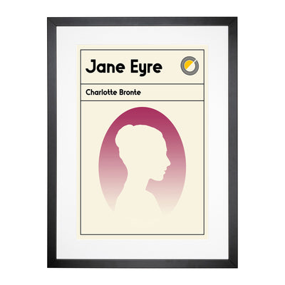 Book Cover Jane Eyre Charlotte Bronte Framed Print Main Image