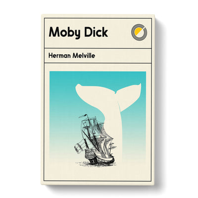 Book Cover Moby Dick Herman Melville Canvas Print Main Image