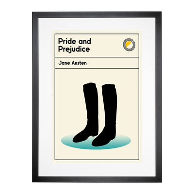 Book Cover Pride And Prejudice Jane Austen Framed Print Main Image