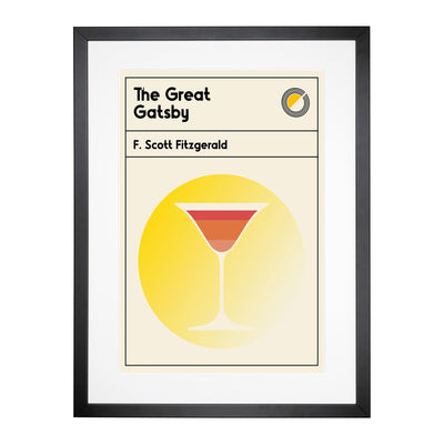 Book Cover The Great Gatsby F. Scott Fitzgerald Framed Print Main Image