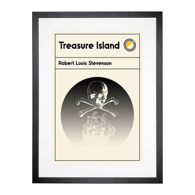 Book Cover Treasure Island Robert Louis Stevenson Framed Print Main Image