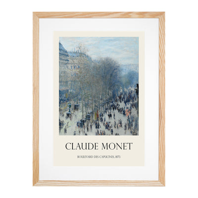 Boulevard Des Capucines Print By Claude Monet