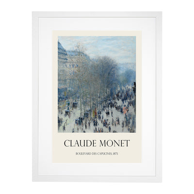 Boulevard Des Capucines Print By Claude Monet