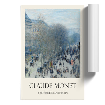 Boulevard Des Capucines Print By Claude Monet