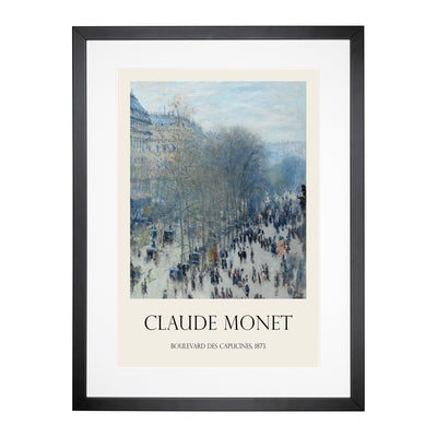 Boulevard Des Capucines Print By Claude Monet Framed Print Main Image