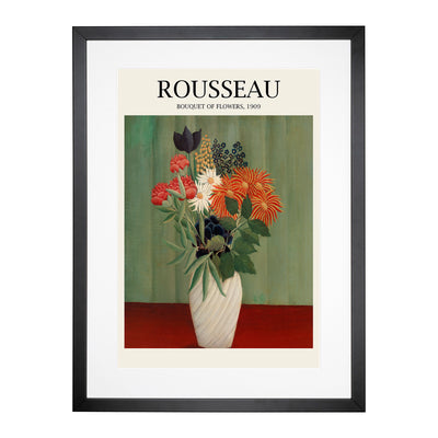 Bouquet Of Flowers Vol.2 Print By Henri Rousseau Framed Print Main Image